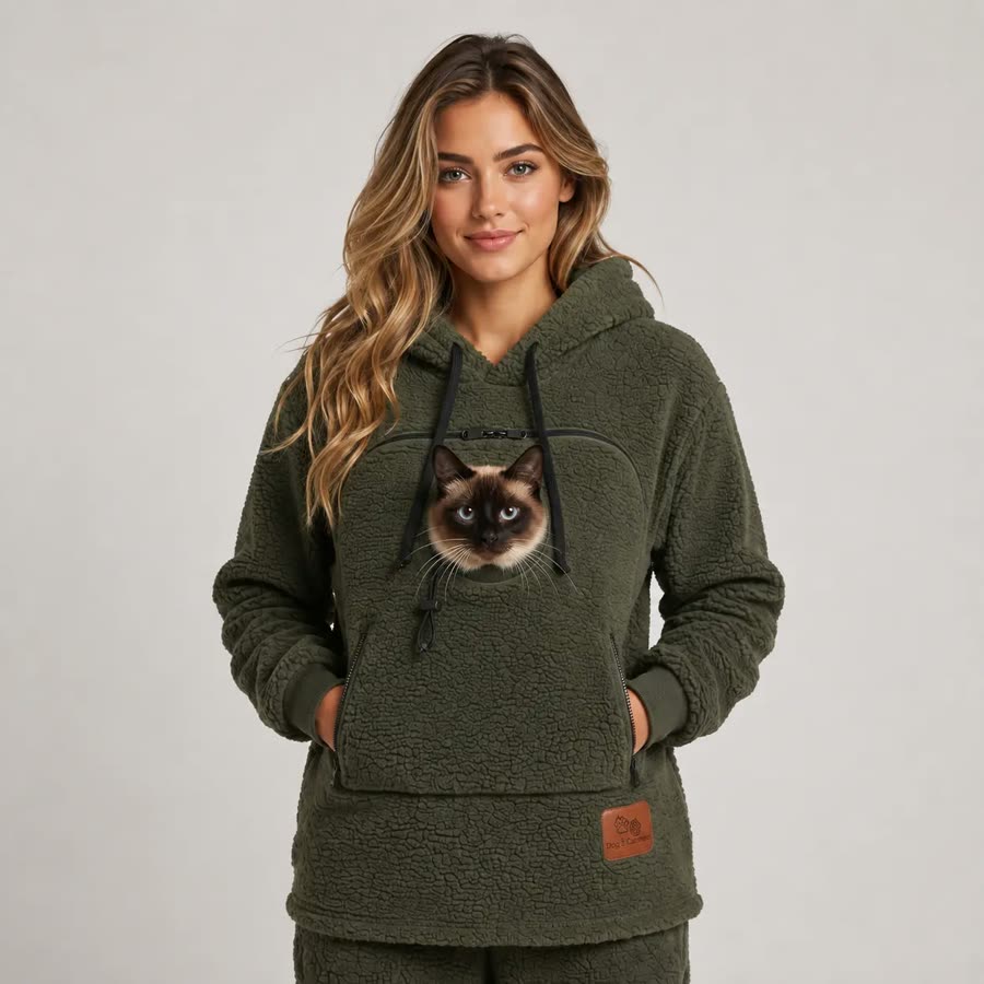 PawHug hoodie in Olive
